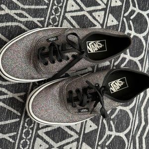 Black Glitter Vans